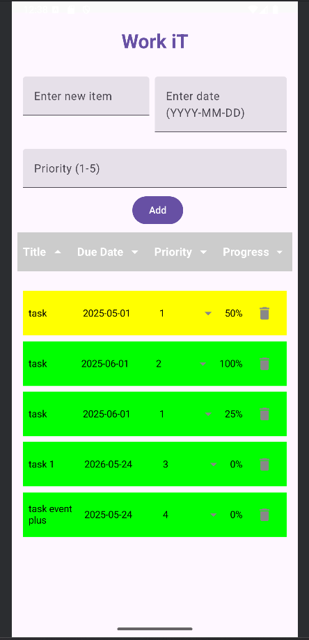 Work iT Android App Screenshot